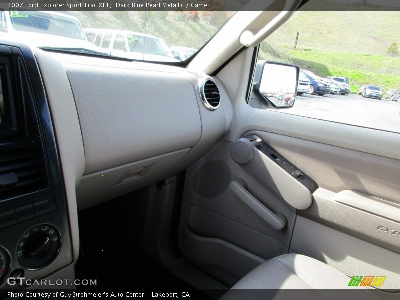 Dark Blue Pearl Metallic / Camel 2007 Ford Explorer Sport Trac XLT