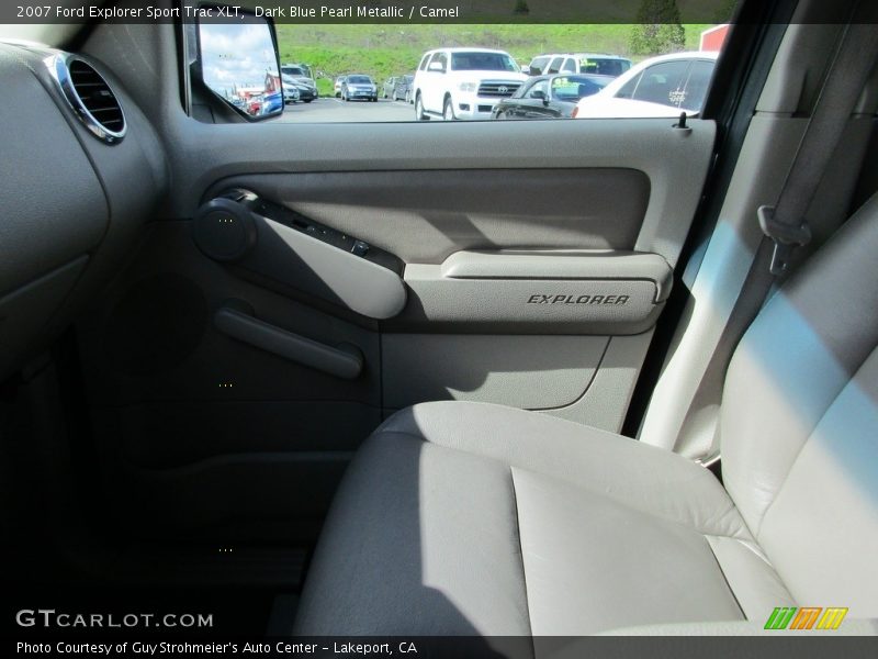 Dark Blue Pearl Metallic / Camel 2007 Ford Explorer Sport Trac XLT