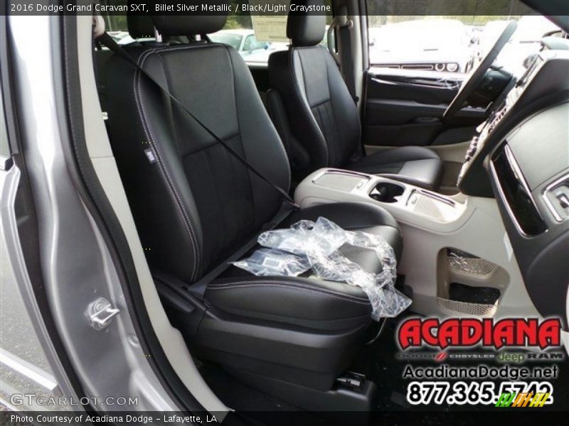 Billet Silver Metallic / Black/Light Graystone 2016 Dodge Grand Caravan SXT
