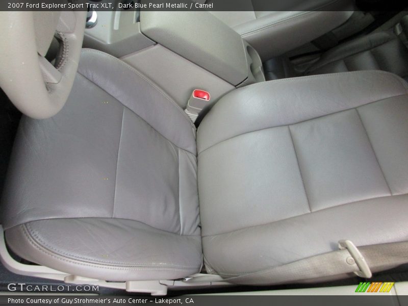 Dark Blue Pearl Metallic / Camel 2007 Ford Explorer Sport Trac XLT