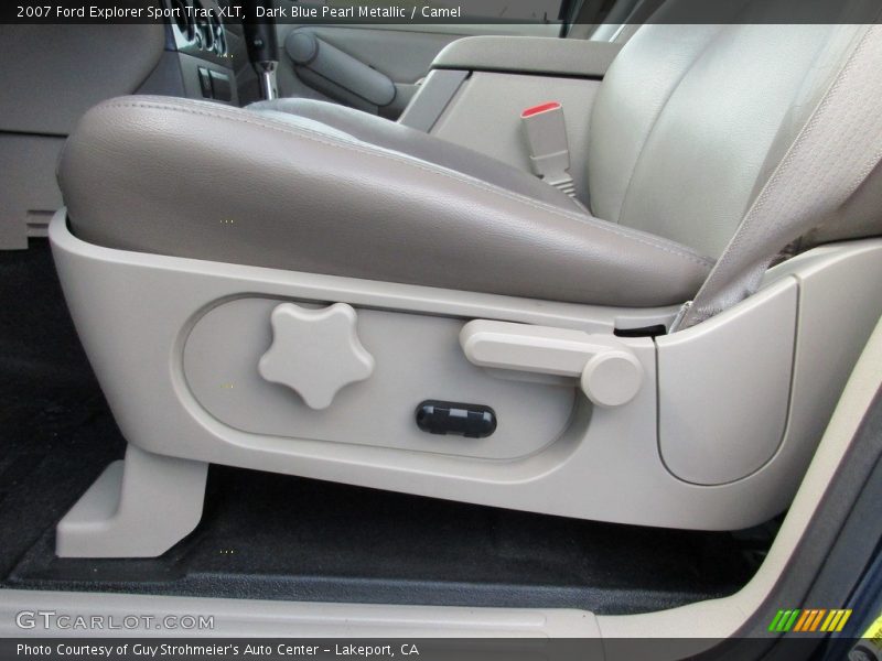Dark Blue Pearl Metallic / Camel 2007 Ford Explorer Sport Trac XLT