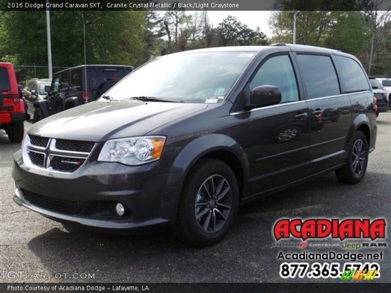 Granite Crystal Metallic / Black/Light Graystone 2016 Dodge Grand Caravan SXT