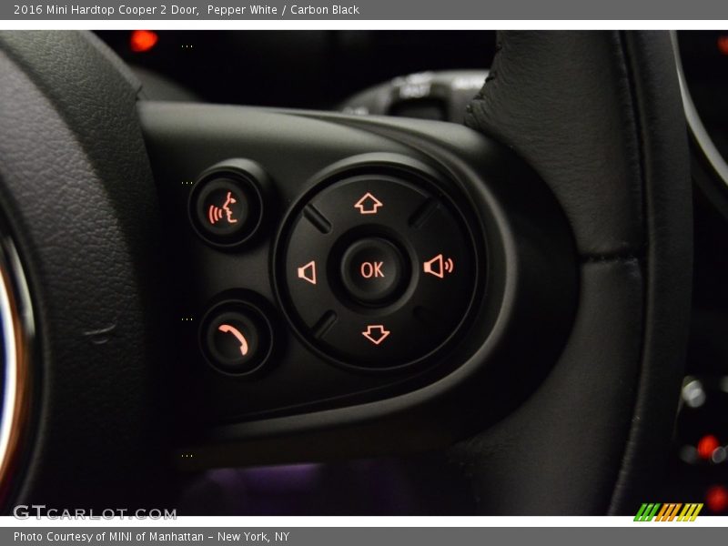 Pepper White / Carbon Black 2016 Mini Hardtop Cooper 2 Door