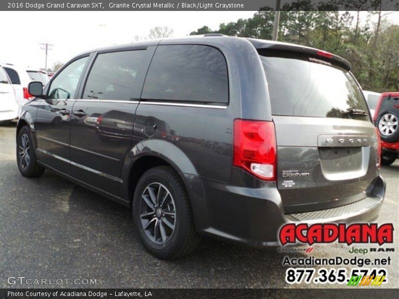 Granite Crystal Metallic / Black/Light Graystone 2016 Dodge Grand Caravan SXT