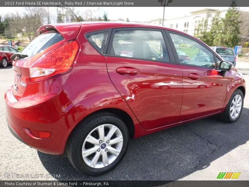 Ruby Red / Charcoal Black/Light Stone 2013 Ford Fiesta SE Hatchback
