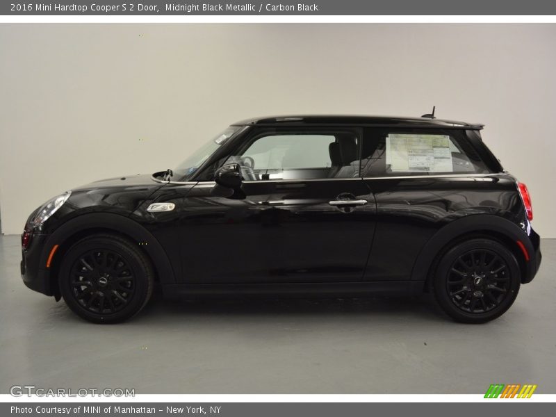 Midnight Black Metallic / Carbon Black 2016 Mini Hardtop Cooper S 2 Door
