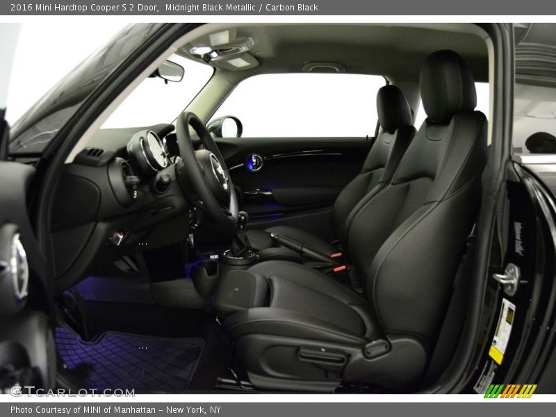 Midnight Black Metallic / Carbon Black 2016 Mini Hardtop Cooper S 2 Door