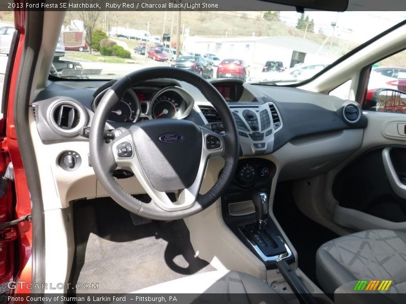 Ruby Red / Charcoal Black/Light Stone 2013 Ford Fiesta SE Hatchback