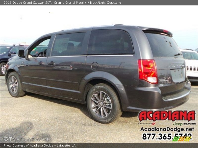 Granite Crystal Metallic / Black/Light Graystone 2016 Dodge Grand Caravan SXT