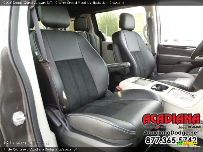 Granite Crystal Metallic / Black/Light Graystone 2016 Dodge Grand Caravan SXT
