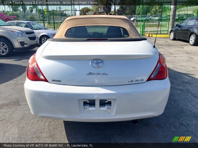 Arctic Frost Pearl / Ivory 2004 Toyota Solara SLE V6 Convertible