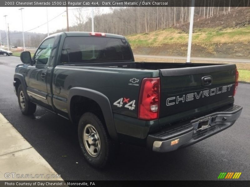 Dark Green Metallic / Dark Charcoal 2003 Chevrolet Silverado 1500 LS Regular Cab 4x4