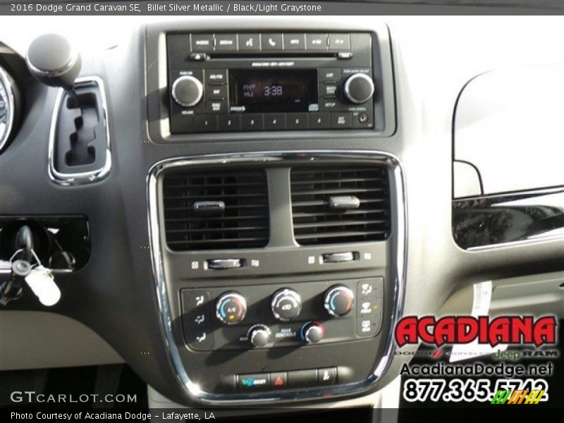 Billet Silver Metallic / Black/Light Graystone 2016 Dodge Grand Caravan SE