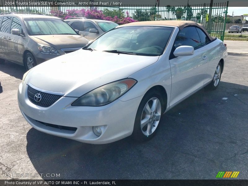 Arctic Frost Pearl / Ivory 2004 Toyota Solara SLE V6 Convertible