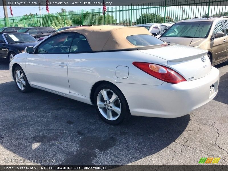 Arctic Frost Pearl / Ivory 2004 Toyota Solara SLE V6 Convertible