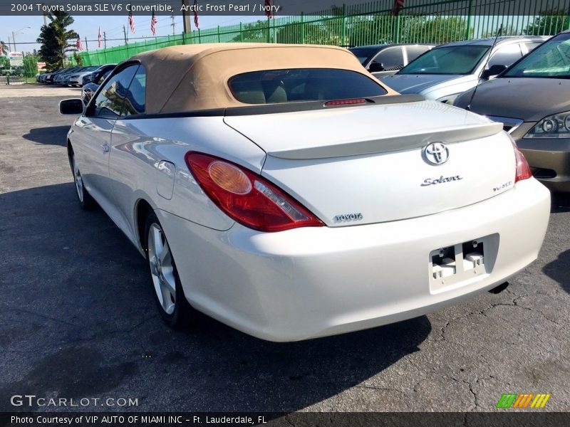 Arctic Frost Pearl / Ivory 2004 Toyota Solara SLE V6 Convertible