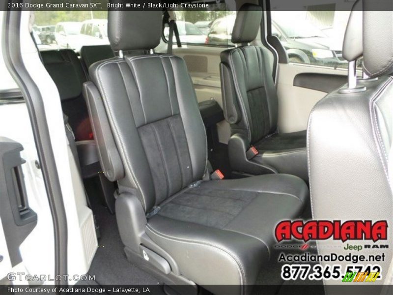 Bright White / Black/Light Graystone 2016 Dodge Grand Caravan SXT