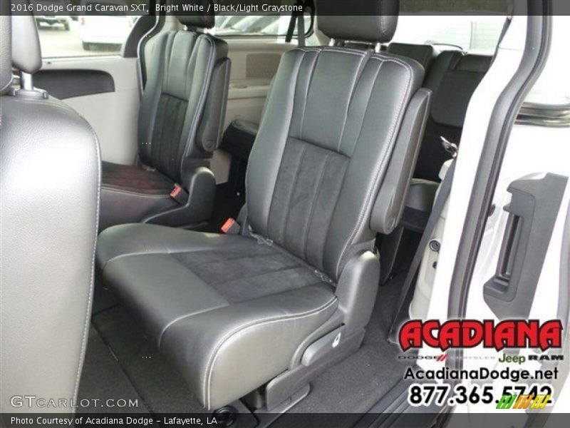 Bright White / Black/Light Graystone 2016 Dodge Grand Caravan SXT