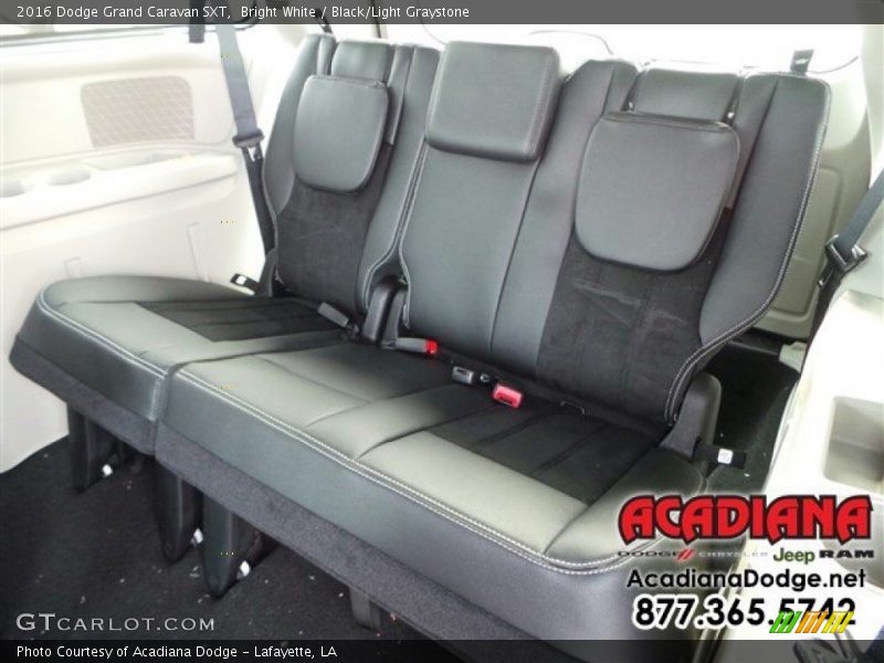 Bright White / Black/Light Graystone 2016 Dodge Grand Caravan SXT