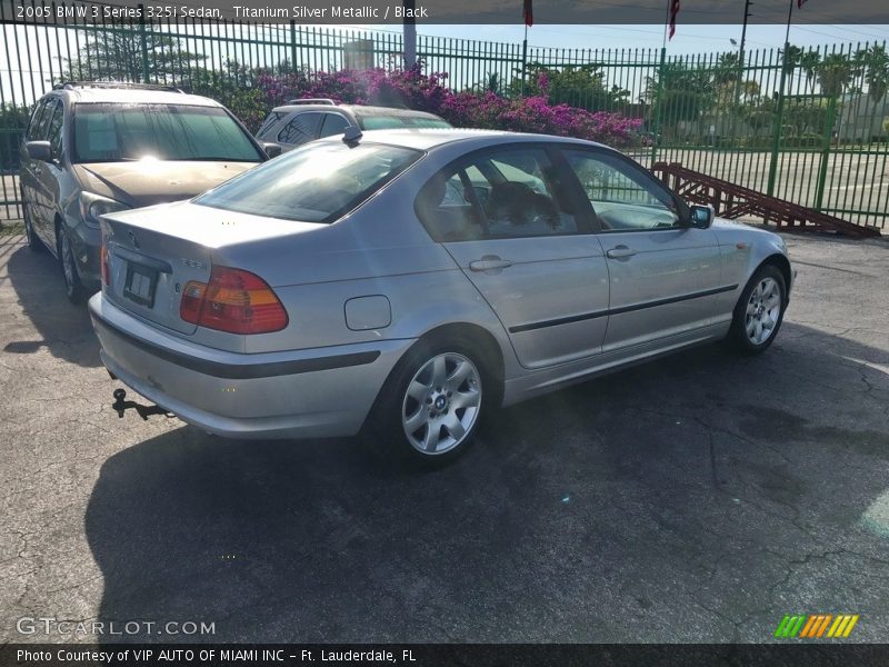 Titanium Silver Metallic / Black 2005 BMW 3 Series 325i Sedan