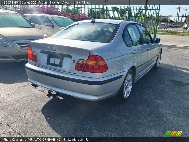 Titanium Silver Metallic / Black 2005 BMW 3 Series 325i Sedan