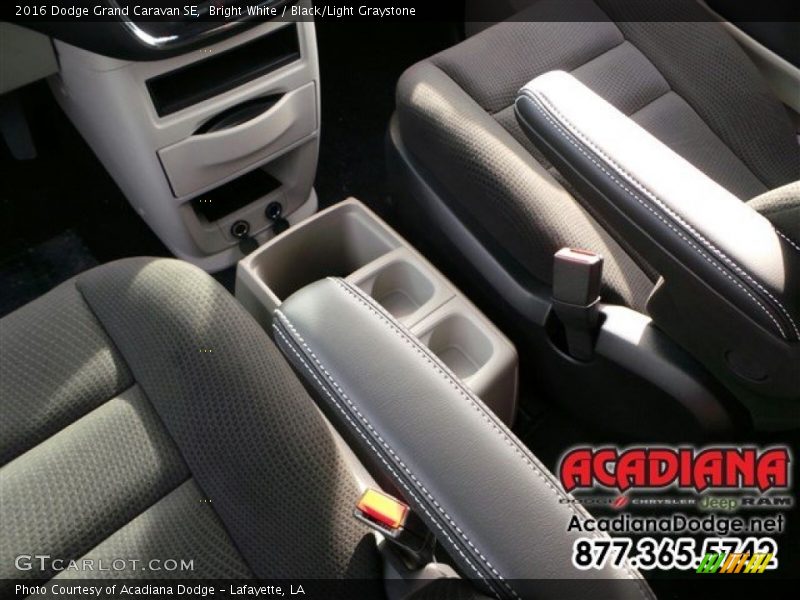 Bright White / Black/Light Graystone 2016 Dodge Grand Caravan SE