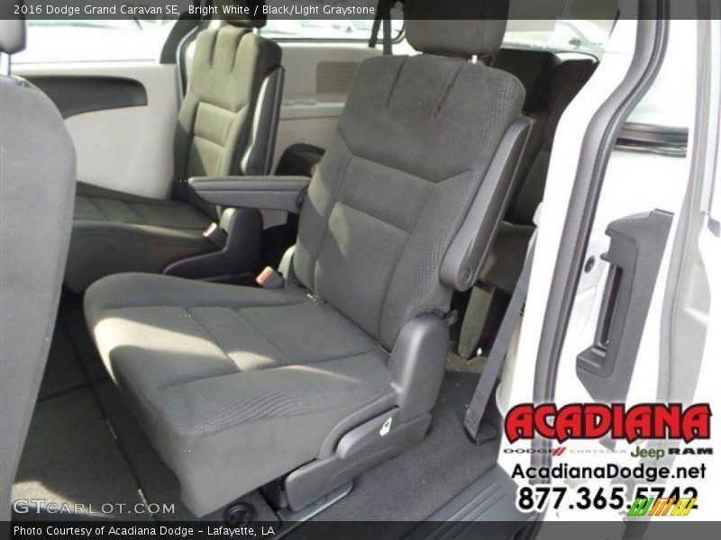 Bright White / Black/Light Graystone 2016 Dodge Grand Caravan SE