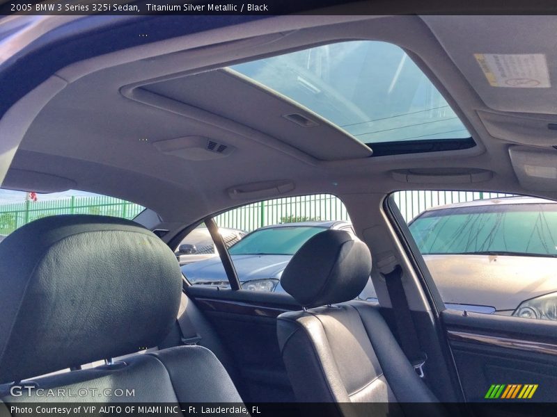 Titanium Silver Metallic / Black 2005 BMW 3 Series 325i Sedan