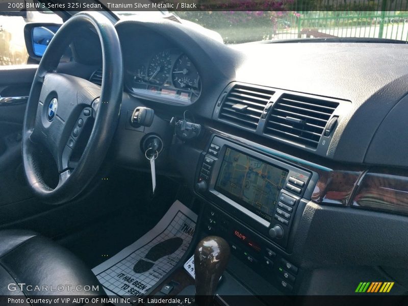 Titanium Silver Metallic / Black 2005 BMW 3 Series 325i Sedan