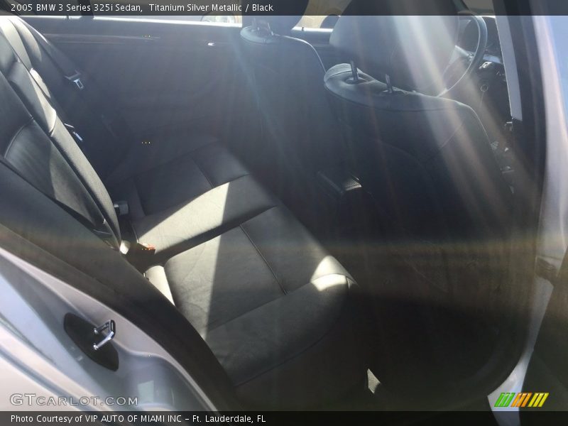 Titanium Silver Metallic / Black 2005 BMW 3 Series 325i Sedan