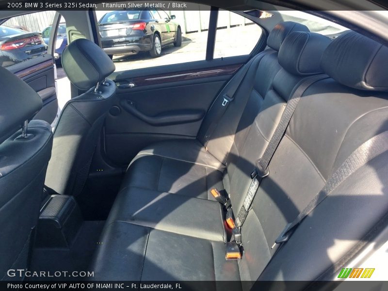 Titanium Silver Metallic / Black 2005 BMW 3 Series 325i Sedan