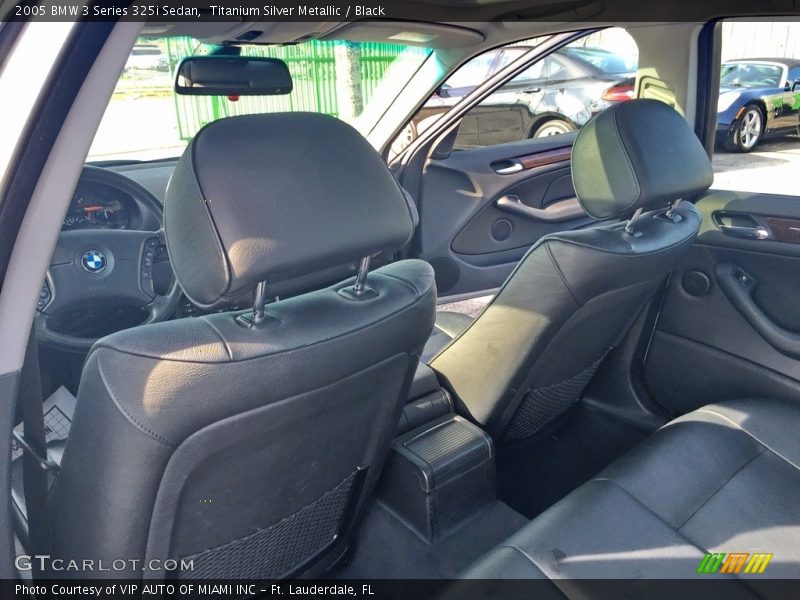 Titanium Silver Metallic / Black 2005 BMW 3 Series 325i Sedan