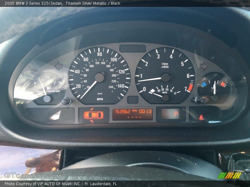 Titanium Silver Metallic / Black 2005 BMW 3 Series 325i Sedan