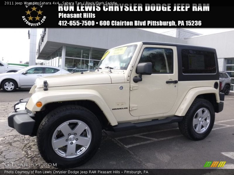 Sahara Tan / Black/Dark Saddle 2011 Jeep Wrangler Sahara 4x4