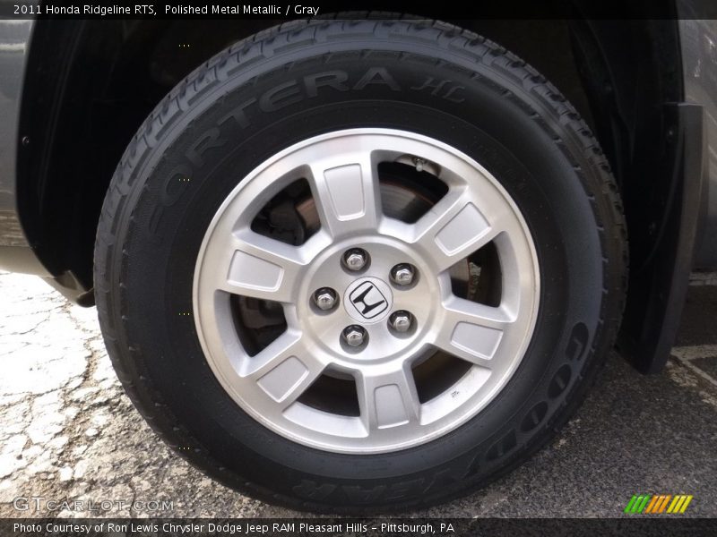 Polished Metal Metallic / Gray 2011 Honda Ridgeline RTS