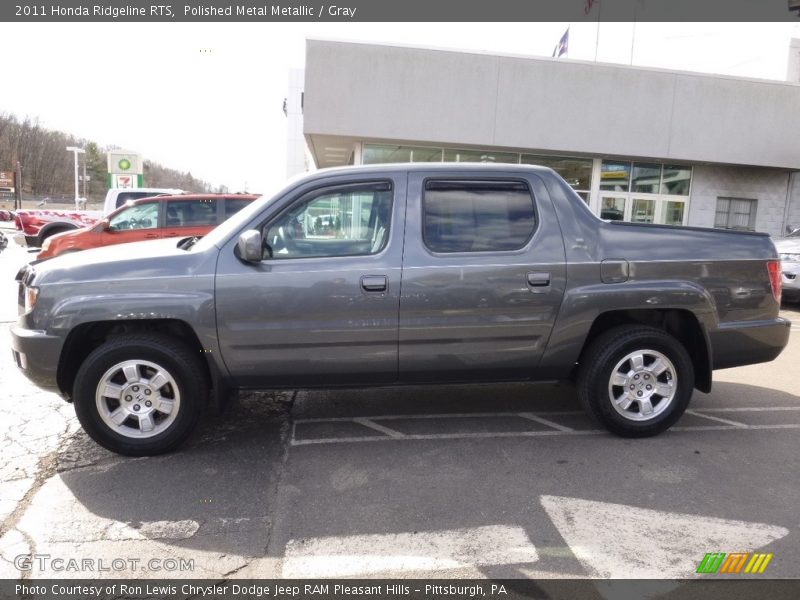 Polished Metal Metallic / Gray 2011 Honda Ridgeline RTS