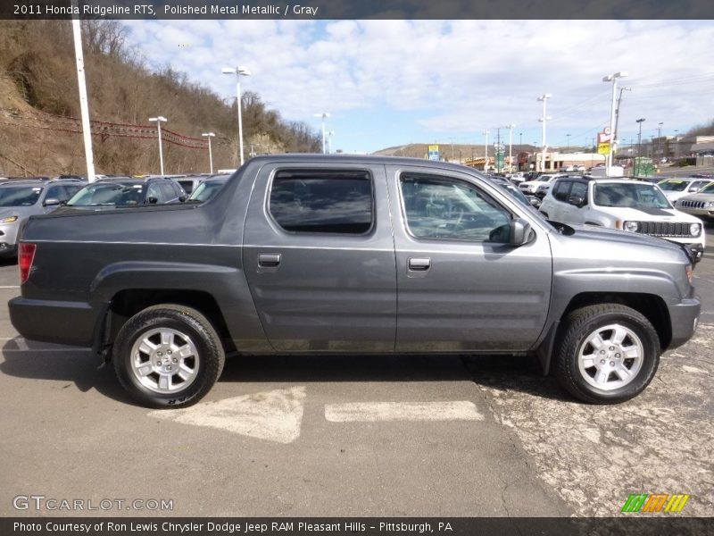 Polished Metal Metallic / Gray 2011 Honda Ridgeline RTS