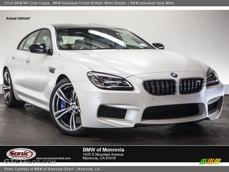 BMW Individual Frozen Brilliant White Metallic / BMW Individual Opal White 2016 BMW M6 Gran Coupe