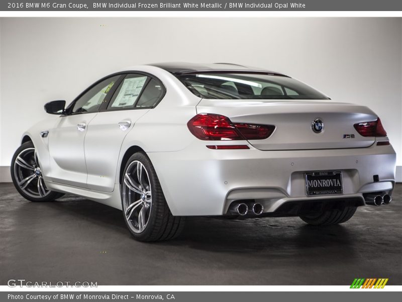 BMW Individual Frozen Brilliant White Metallic / BMW Individual Opal White 2016 BMW M6 Gran Coupe