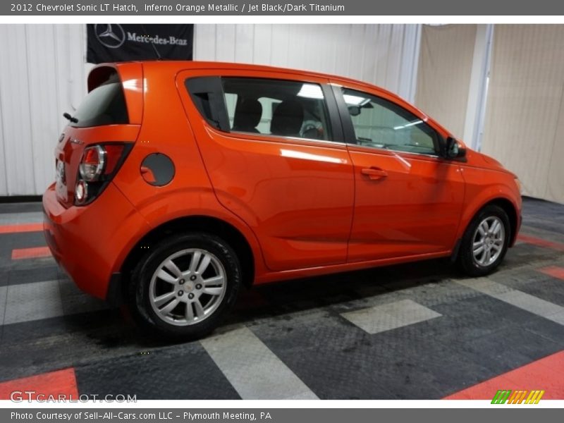 Inferno Orange Metallic / Jet Black/Dark Titanium 2012 Chevrolet Sonic LT Hatch