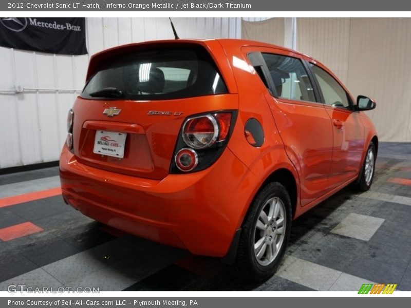 Inferno Orange Metallic / Jet Black/Dark Titanium 2012 Chevrolet Sonic LT Hatch