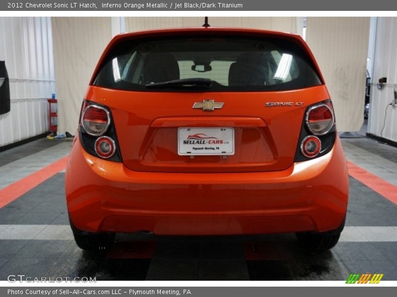 Inferno Orange Metallic / Jet Black/Dark Titanium 2012 Chevrolet Sonic LT Hatch