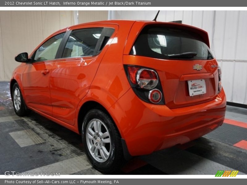 Inferno Orange Metallic / Jet Black/Dark Titanium 2012 Chevrolet Sonic LT Hatch