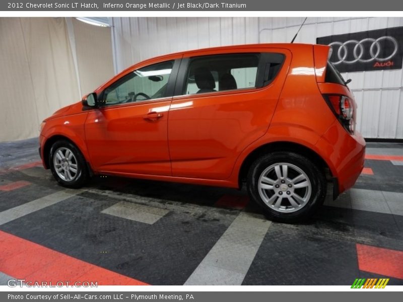 Inferno Orange Metallic / Jet Black/Dark Titanium 2012 Chevrolet Sonic LT Hatch