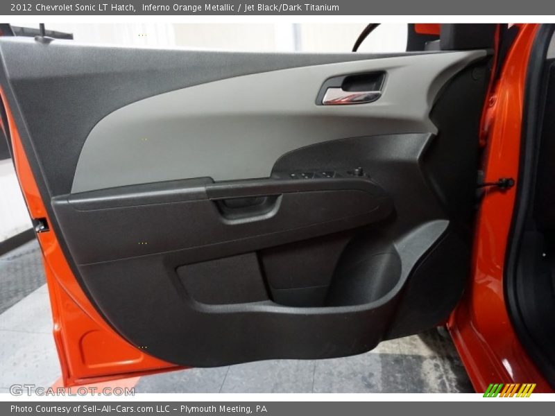 Inferno Orange Metallic / Jet Black/Dark Titanium 2012 Chevrolet Sonic LT Hatch