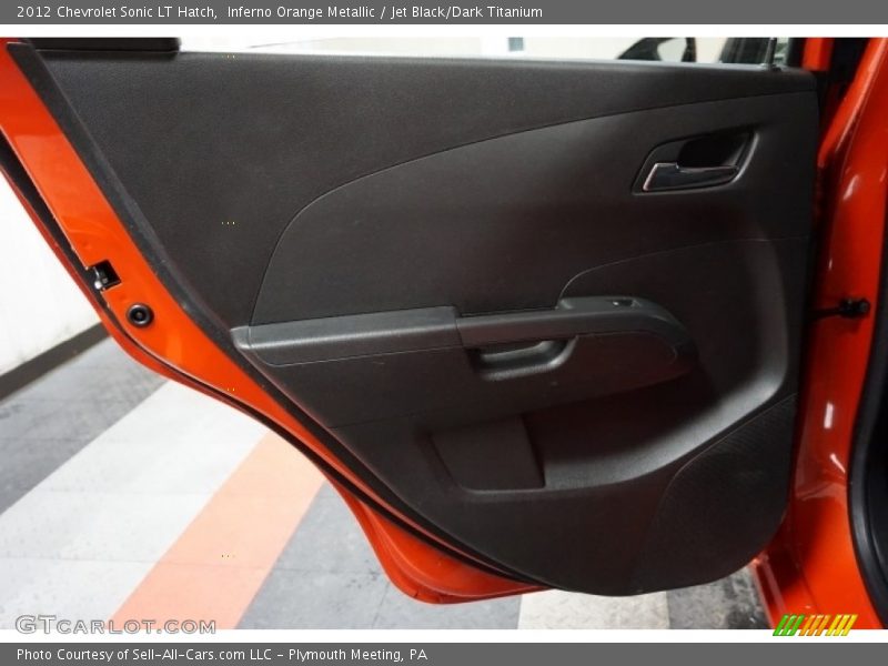 Inferno Orange Metallic / Jet Black/Dark Titanium 2012 Chevrolet Sonic LT Hatch