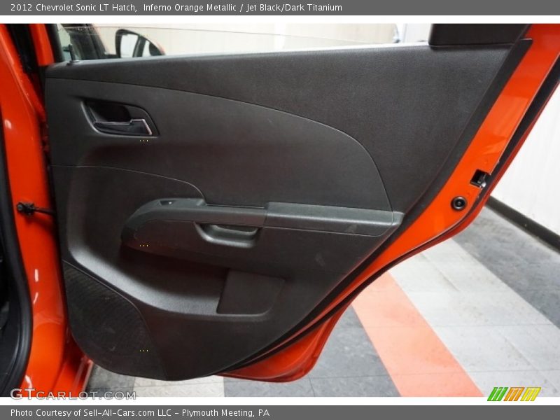 Inferno Orange Metallic / Jet Black/Dark Titanium 2012 Chevrolet Sonic LT Hatch