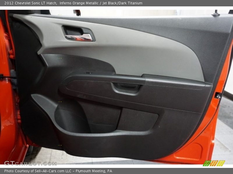 Inferno Orange Metallic / Jet Black/Dark Titanium 2012 Chevrolet Sonic LT Hatch