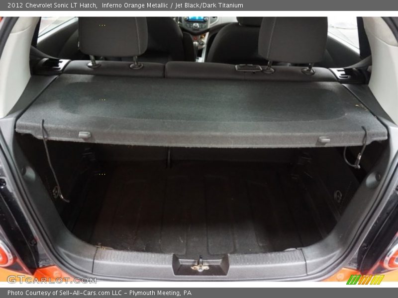 Inferno Orange Metallic / Jet Black/Dark Titanium 2012 Chevrolet Sonic LT Hatch