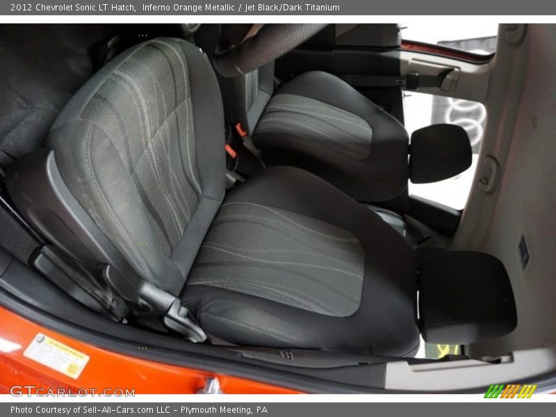 Inferno Orange Metallic / Jet Black/Dark Titanium 2012 Chevrolet Sonic LT Hatch